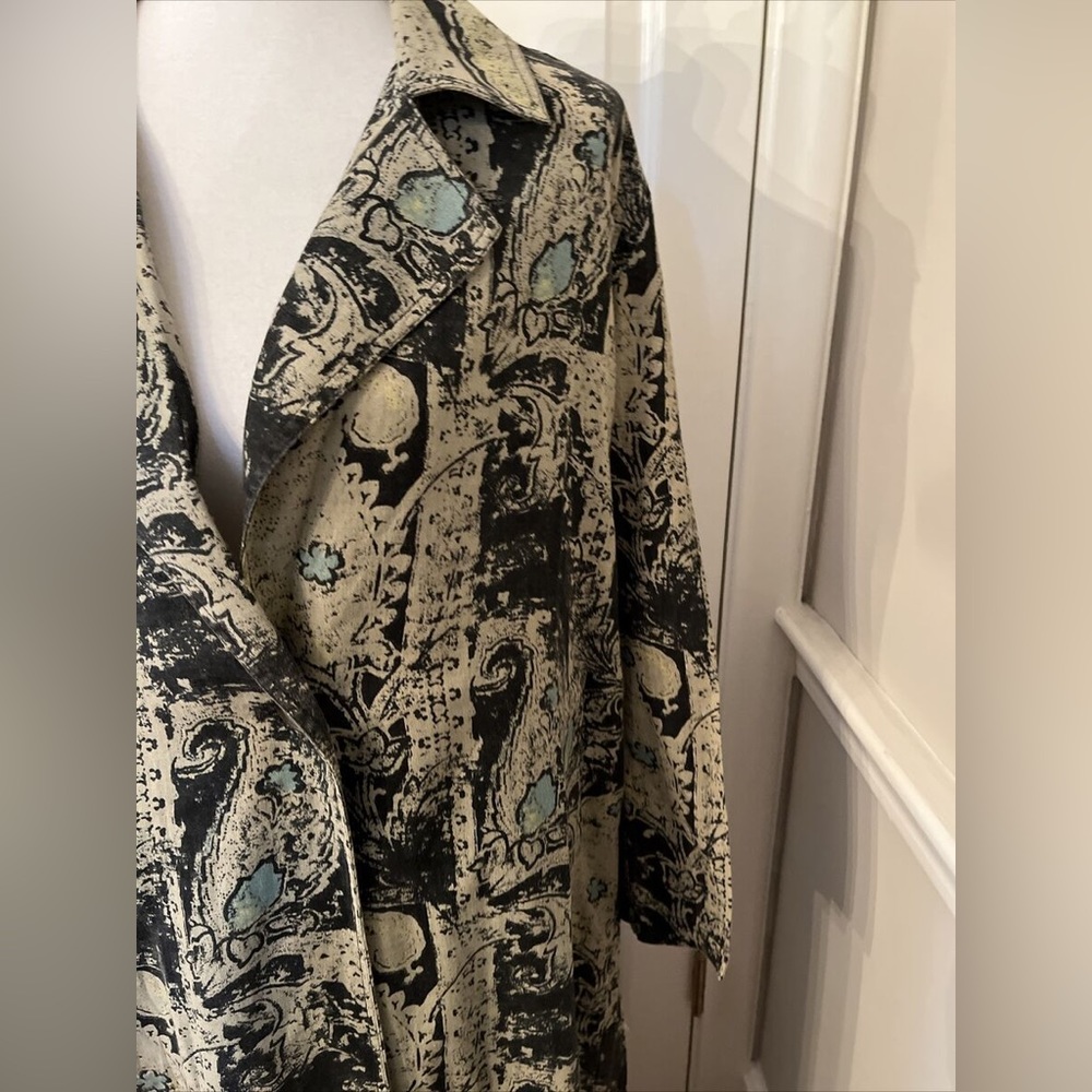 Free People Rae Paisley Print Cotton & Linen Duster Jacket…Sizes S+M…NWT - Picture 5 of 7